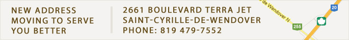Please not our new address