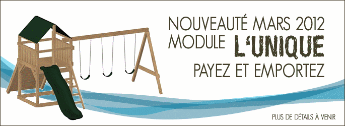 Balançoires extérieures - produit québécois