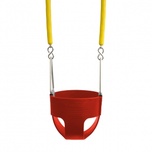 Full bucket swing seat with softgrip chain