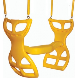 Glider swing with softgrip chain
